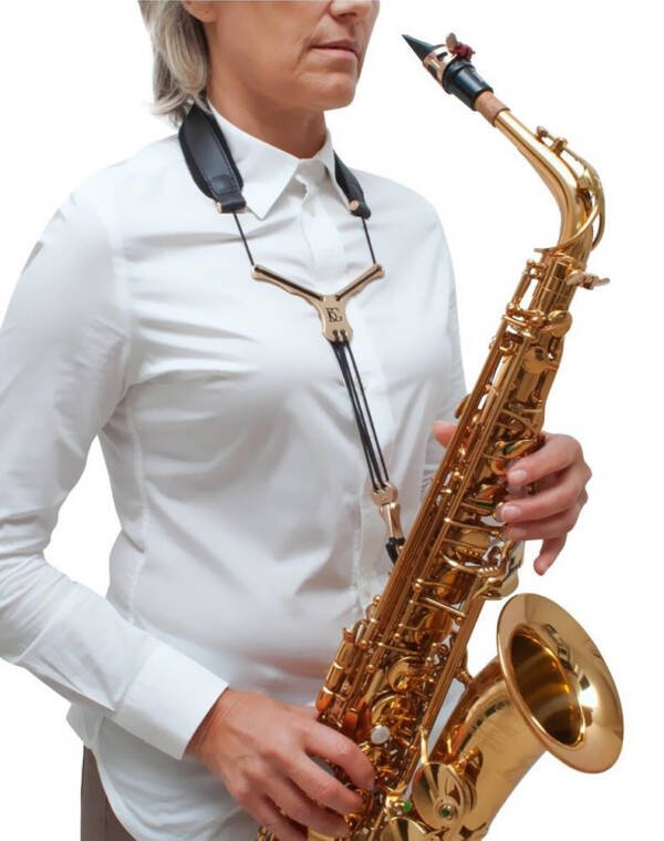 Correa Profesional Halios para Saxofon Alto / Tenor - Imagen 2