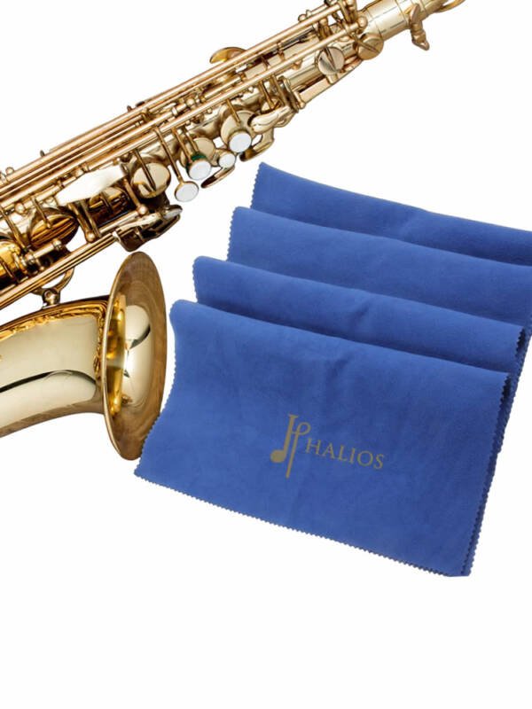 Paño de microfibra Halios para limpieza externa de instrumentos saxofon