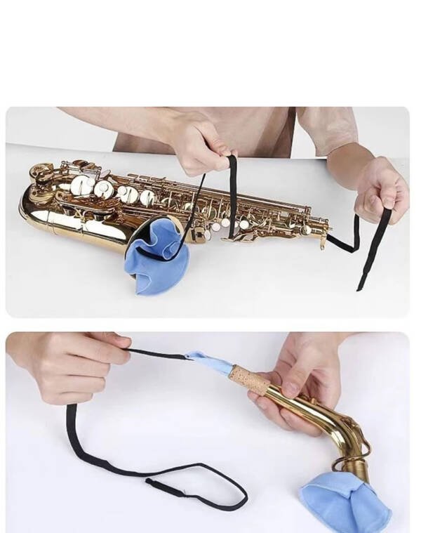 Paño de Limpieza Absorvente doble cara para Saxofones - Imagen 3