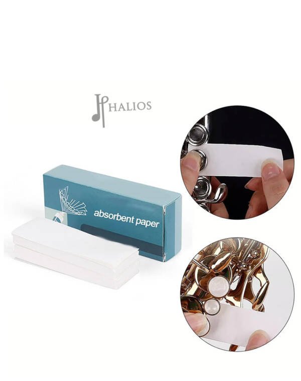 Papel Almohadilla absorvente Halios para Zapatillas de saxofon - Imagen 3